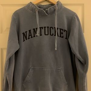 Blue Nantucket mock hoodie. Size small.